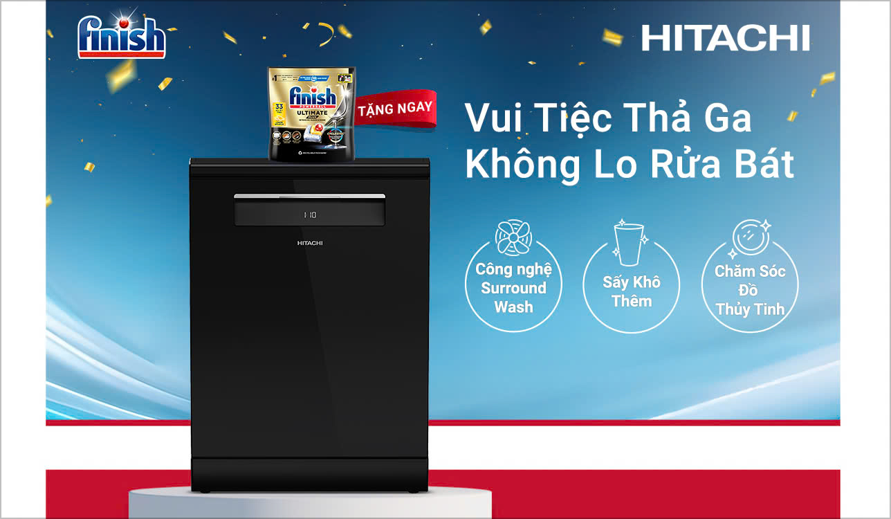 Hitachi Vietnam Reckitt Dishwasher Promotion